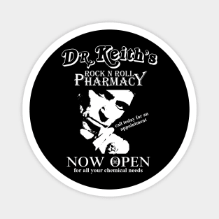 Keith Richards inspired Dr Keith's Rock N' Roll Pharmacy Magnet